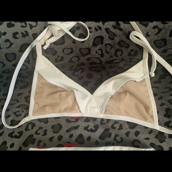 PINUP COUTURE Halter Strap 2 Piece Swimsuit Bikini Rockabilly - Picture 4 of 4